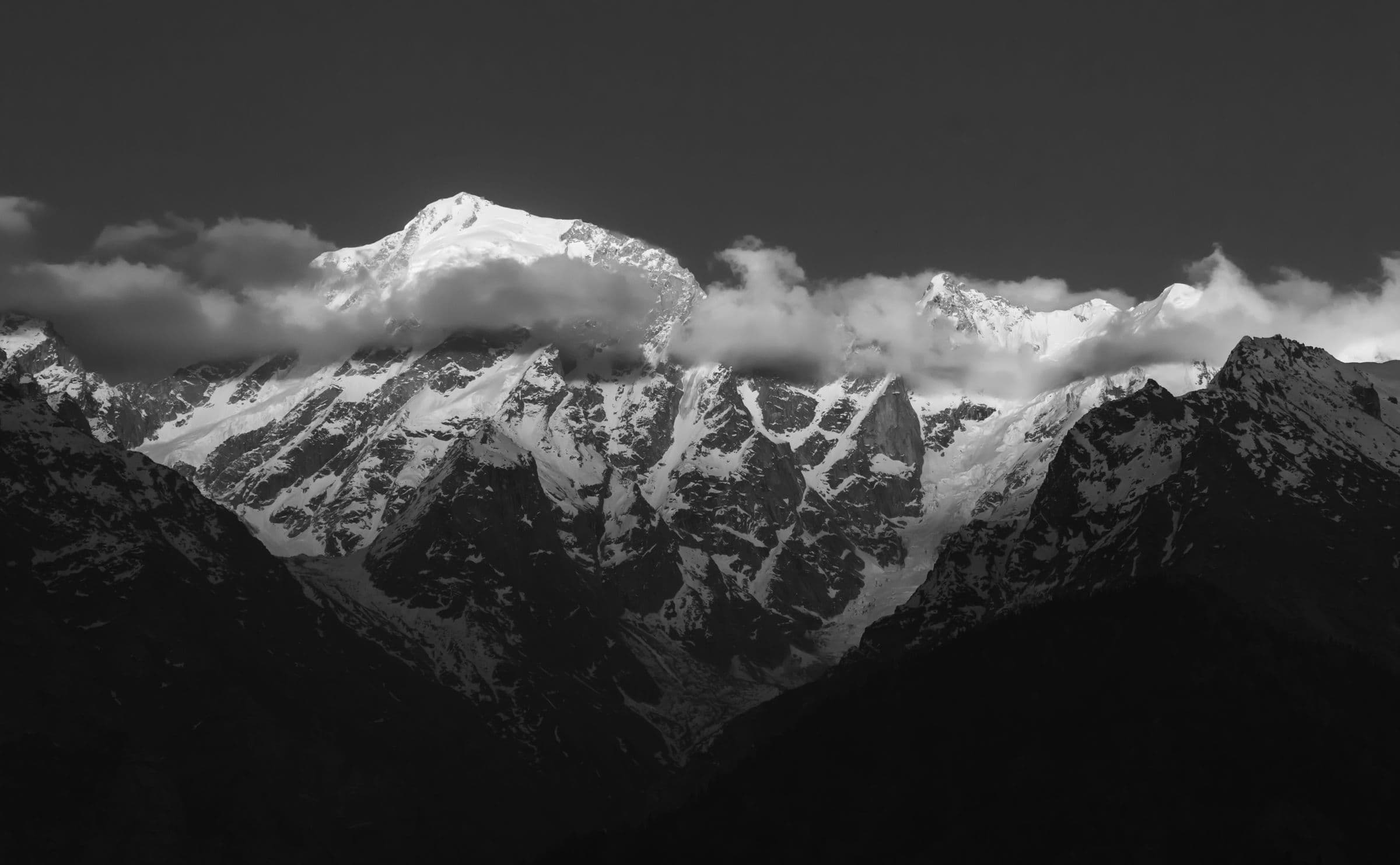 The Kinner Kailash range seen from Kalpa